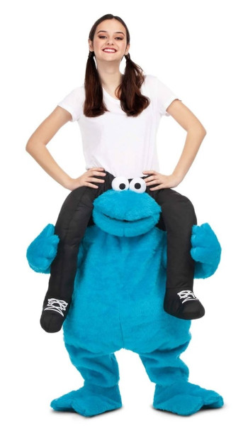 Piggyback Cookie Monster Costume for Adults