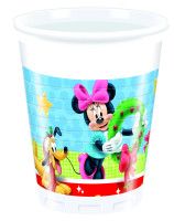 8 Mickey Mouse Christmas Madness plastic cups 200ml
