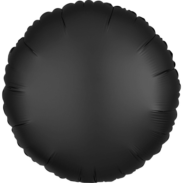 Noble satin foil balloon black 43cm