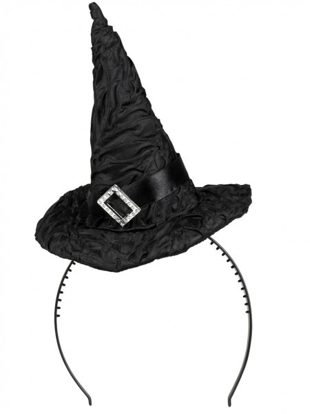 Mini sombrero de bruja Cassandra Black 2