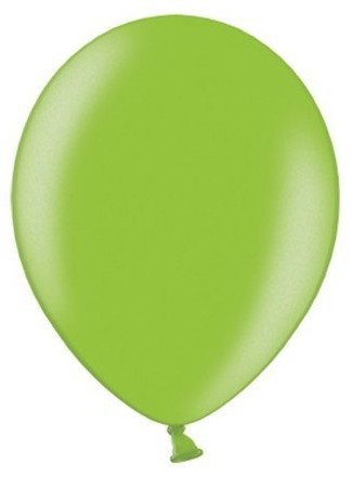 100 Partystar metallic Ballons apfelgrün 23cm