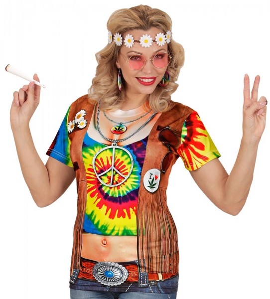 Hippie Girl Hailey 3D-Shirt