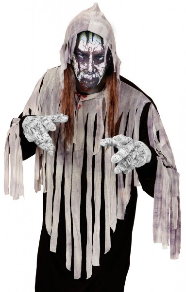 Maska nieumarłego zombie wykonana z tkaniny 2