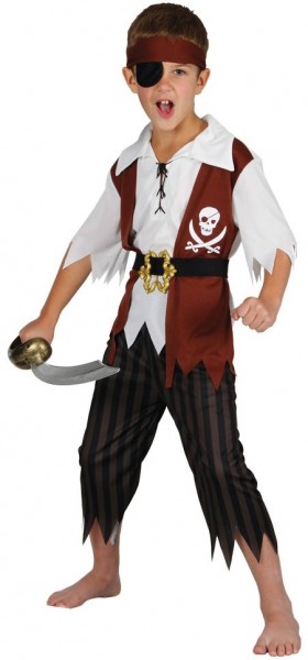Costume da pirata per bambini Johnny