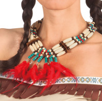 Vorschau: Traumfänger Halskette Deluxe für Indianerlook