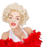 Vista previa: Máscara de Diva Marilyn con peluca