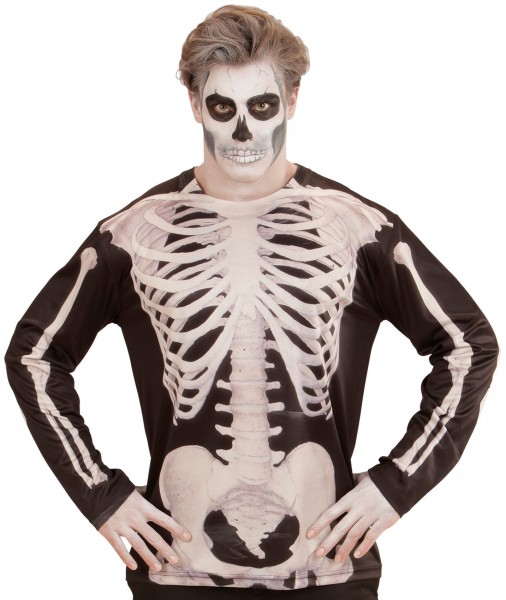 Camicia scheletro fotorealistica per uomo 3