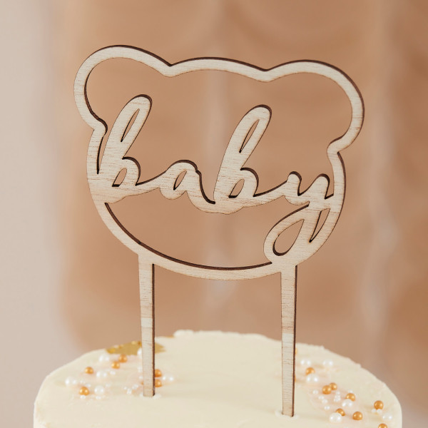 Baby Bear cake topper 16cm x 12cm