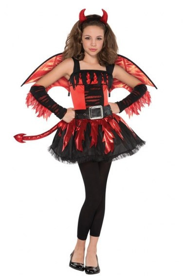 Fiery devil costume for teenagers