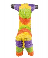 Oversigt: Farverige candy bull pinata 50 x 38 cm