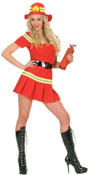 Sexy brandweermanvrouw Foxxy-kostuum