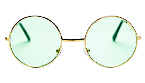 Grüne Hippie Lennon Brille 3