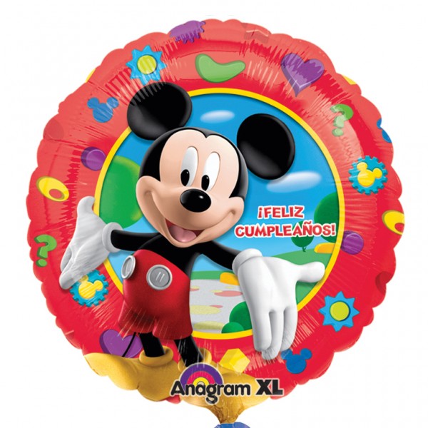 Globo rojo de cumpleaños de Mickey Mouse 2