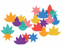 Confettis de table colorés Happy Diwali 8g