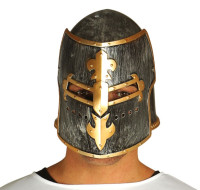 Preview: Knight helmet for adults silver-gold