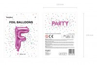 Oversigt: Folieballon F fuchsia 35cm