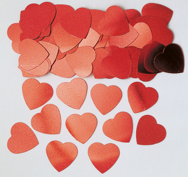 True Love Heart Streudeko Red Metallic 14g