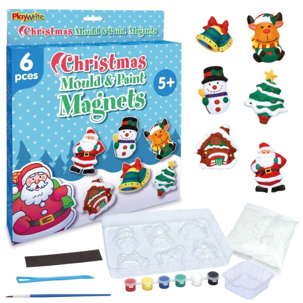 5 DIY Christmas magnets order set