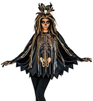 Vorschau: Voodoo Meisterin Umhang für Damen