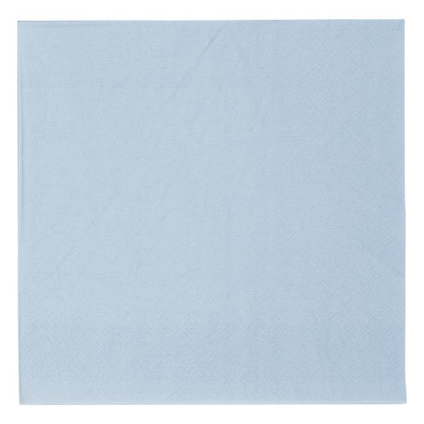 20 serviettes éco-élégance bleu 33cm