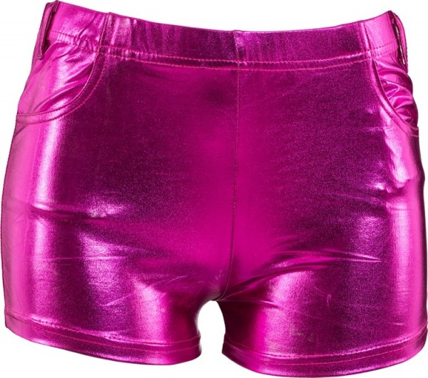 Hot pants rosa metallic