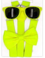 Preview: Party set 3 pieces neon yellow