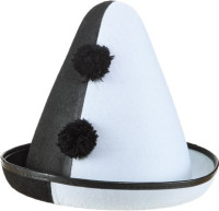 Pantomime Hut Schwarz-Weiß
