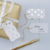 10 Mix & Match points gold gift tags