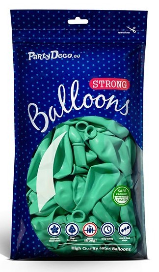 10 Partystar Luftballons mint 30cm 2