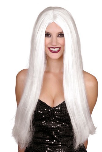 White Halloween wig