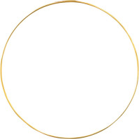 Metal ring gold for decorations 25cm