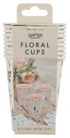 Preview: 8 Blooming paper cups 250ml