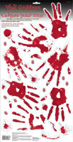 23 Bloody Hell handprint stickers