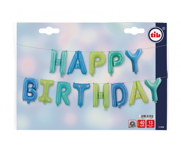 Zestaw balonów foliowych Neptune Happy Birthday 40cm 2