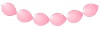 Guirnalda de globos rosa 3m