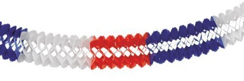 Tricolor garland blue-white-red 4m