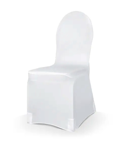 Elastische Stuhlhusse für jeden Stuhl weiß 200g 2