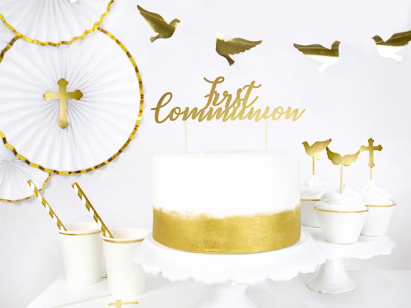 Décoration de gâteau de communion bénie du ciel