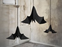 3 Creepy Bat Hanging Decorations