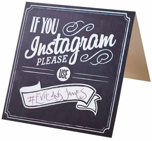 Om du Instagram Place Card