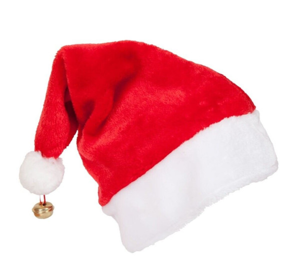 Bonnet de Père Noël avec clochette