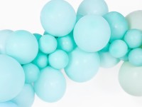 Voorvertoning: 50 party star ballonnen mint turquoise 30cm