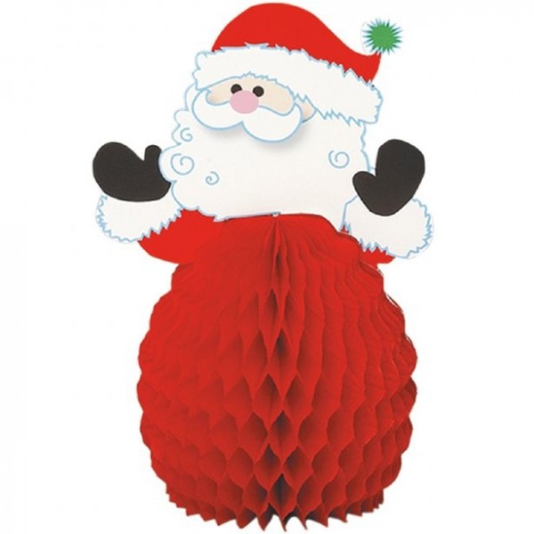 Santa Claus Honeycomb Ball 15cm