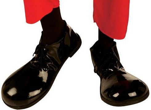 Chaplinowe buty retro z lat dwudziestych