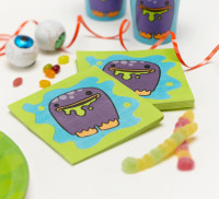 Preview: 20 sweet tooth monster napkins 25cm