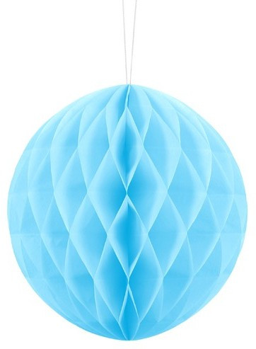 Honeycomb ball Lumina azure blue 20cm