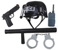Conjunto de policía para adulto 5 piezas