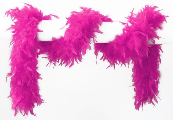 Neon pink feather boa 180cm
