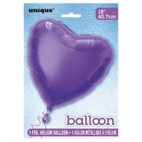 Oversigt: Hjerteballon True Love lilla