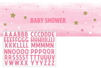 Twinkle Baby Girl Banner 1,52m x 50cm